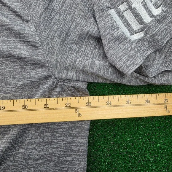 Baltimore Orioles Polo Shirt Mens XL Heather Grey Holloway Miller Lite Beer Golf - Picture 5 of 8